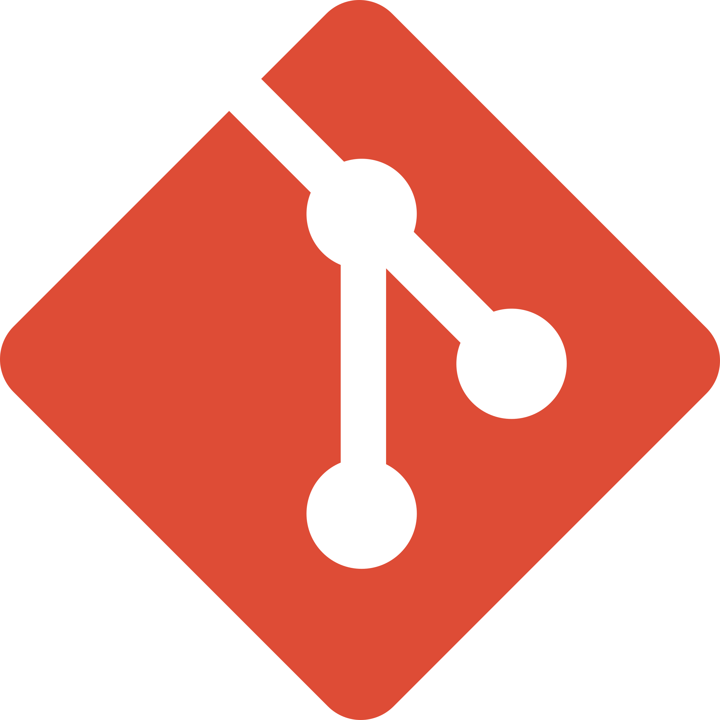 The Git logo in black and white